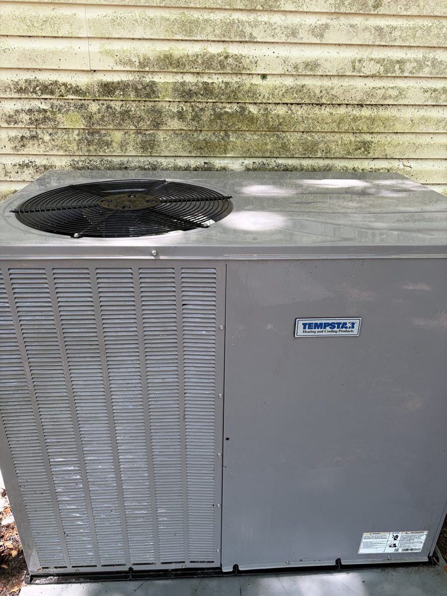 Outdoor package unit after cleaning